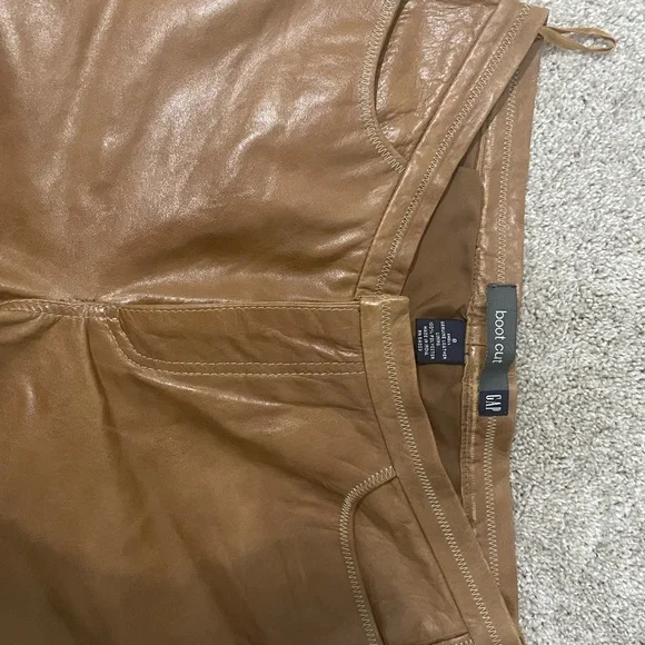 Carmel Leather Pants - Picture 2 of 4